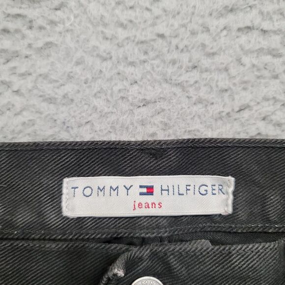 Tommy Hilfiger‎ Jeans Womens 14 Black Boyfriend Vintage Baggy 90s Y2k Streetwear - Picture 7 of 13